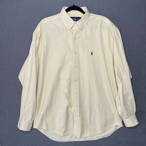 Ralph Lauren Blaire Mens Classic Button Down Oxford Sz LT Embroidered Polo Logo